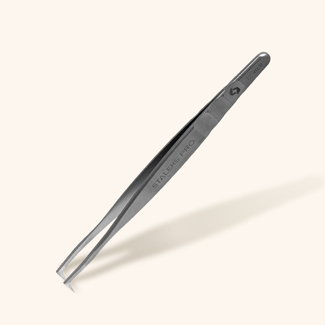 Mega volume lash tweezers for volume lash extensions