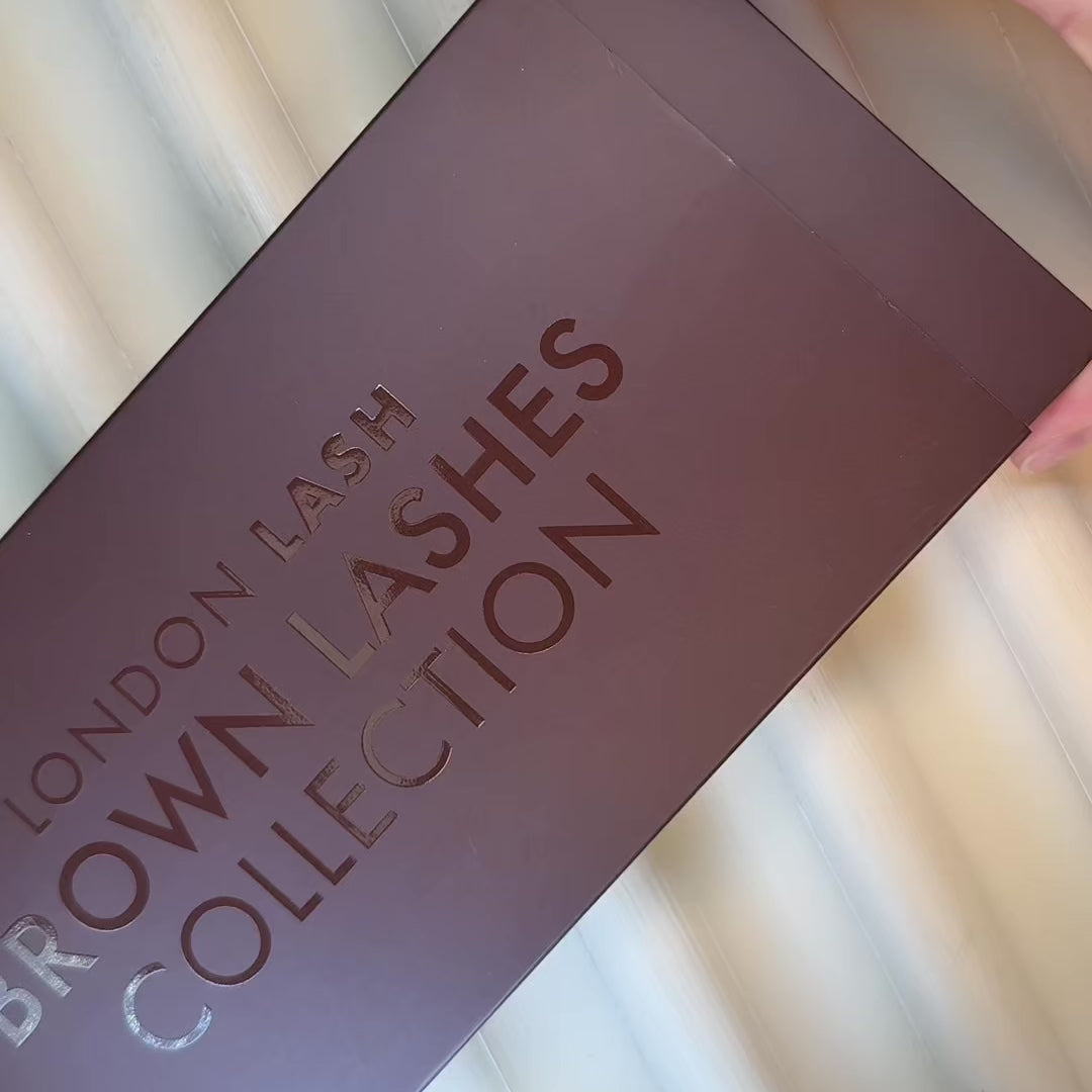 Braune Volume Lashes Kollektion 0.07