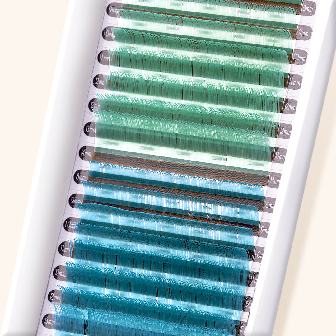 Mayfair Lashes in Minzgrün/Ozeanblau